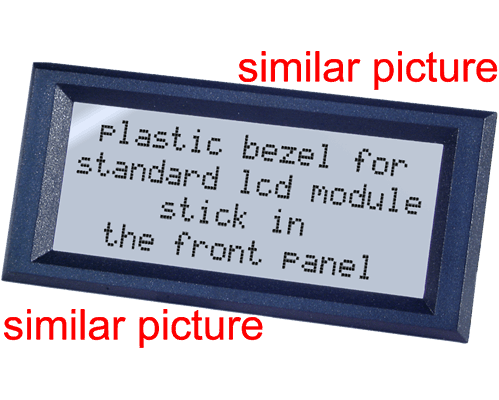 Bezel 131x38mm (240x64 px) Clear