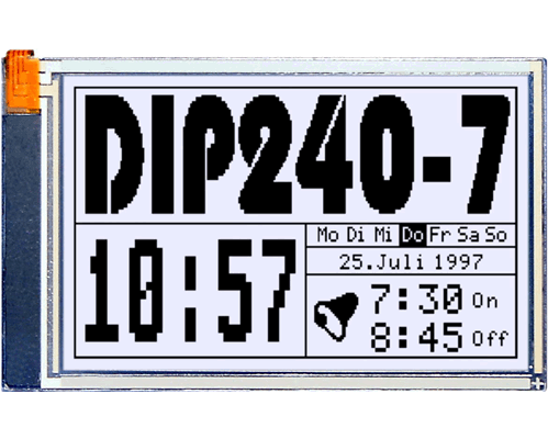 128x240 DIP Graphic Display EA DIP240J-7KLWT