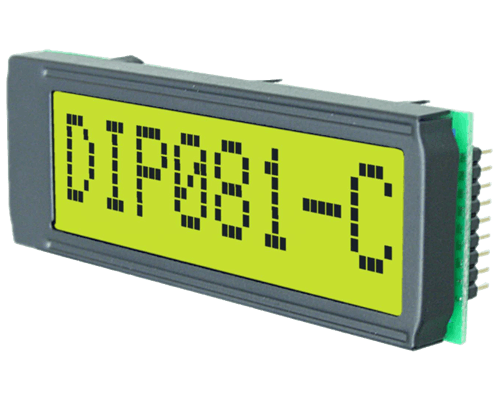 1x8 DIP Character Display EA DIP081-CNLED