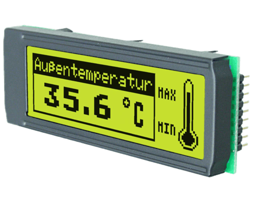 32x122 DIP Graphic Display EA DIP122-5HNLED