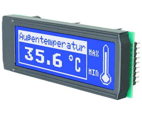 32x122 DIP Graphic Display EA DIP122B-5NLW