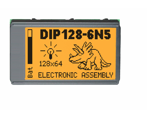 64x128 DIP Graphic Display EA DIP128J-6N5LA