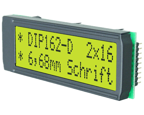 2x16 DIP Character Display EA DIP162-DHNLED