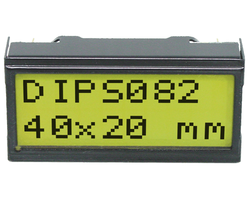 2x8 DIP Character Display EA DIPS082-HNLED