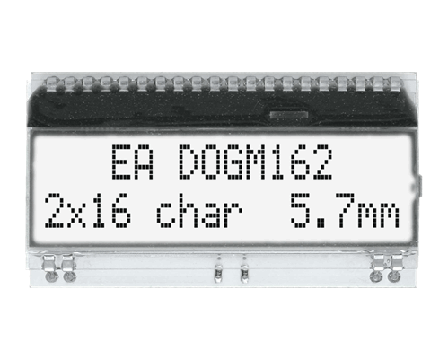 2x16 Character Display EA DOGM162W-A