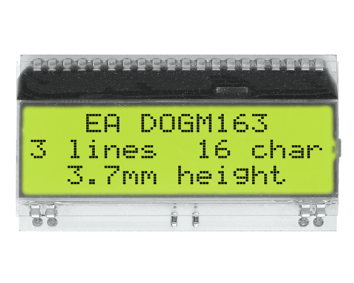 3x16 Character Display EA DOGM163E-A