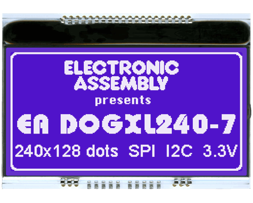 240x128 DOG Graphic Display EA DOGXL240B-7