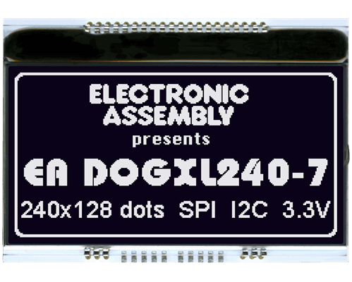 240x128 DOG Graphic Display EA DOGXL240S-7