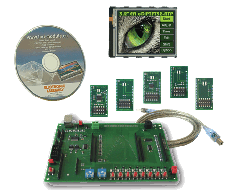 Evaluation KIT EA EVALEDIPTFT32 with EA eDIPTFT32-ATP