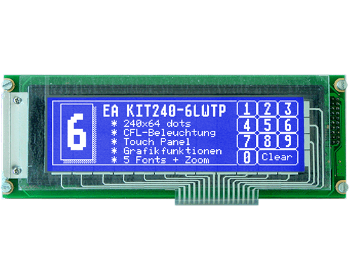 5.4" Serial HMI Graphic display with touch-screen