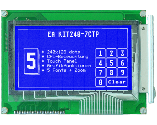 5.0" Serial HMI Graphic display 