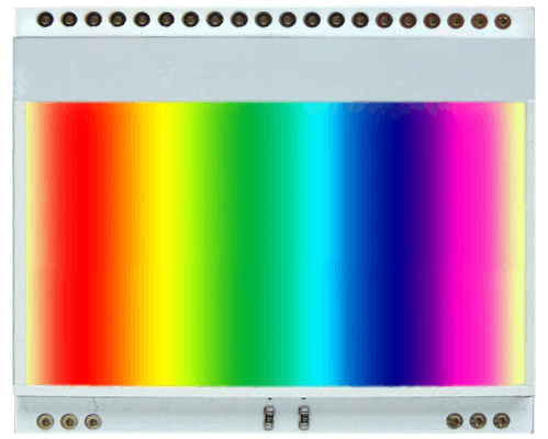 EA LED55X46-RGB LED backlight (3 colours RGB) for EA DOGM128-6