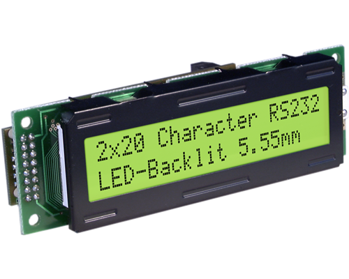 2x20 Serial text Display EA SER202-NLED