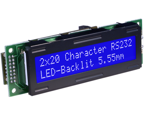 2x20 Serial text Display EA SER202-NLW