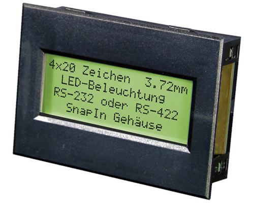 4x20 Serial text Display EA SER204-92HNLED
