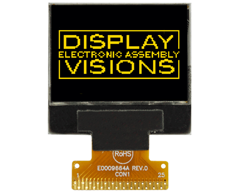 EA W096064-XALG 96x64 mini OLED 0.9" Graphic Display with I2C, SPI