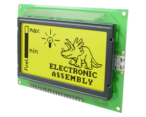 128x64 Graphic Display Green EA W128-6N2LED