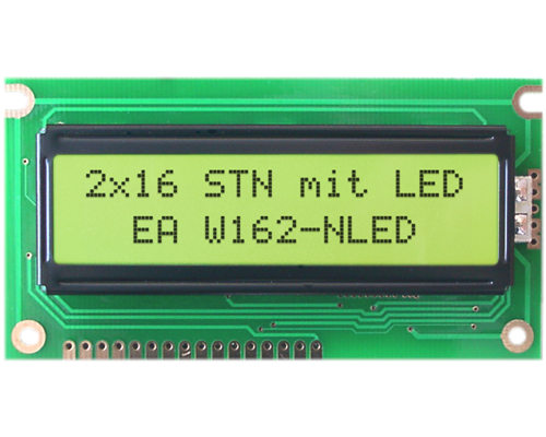 2x16 Character Display W162-N3LED