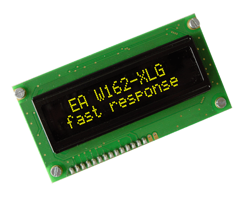 2x16 OLED Character Display with 4/8bit and SPI W162-XLG