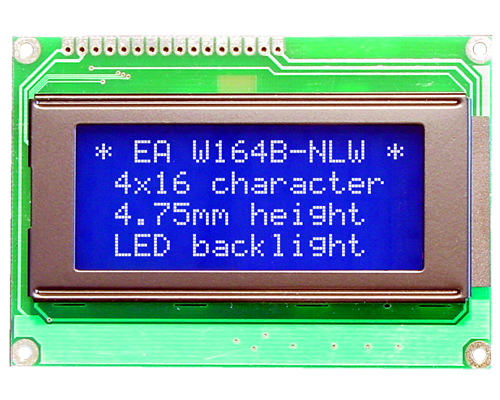4x16 Character Display W164B-NLW