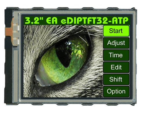 3.2"eDIPTFT Intelligent Graphic Display EA EDIPTFT32-A