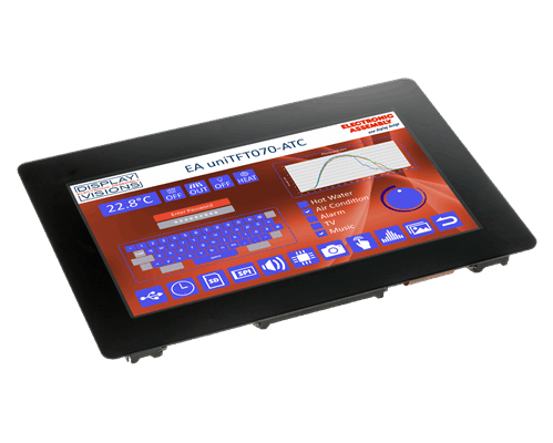 7.0" EA uniTFT070-ATC IPS multifunctional Graphic Display + PCAP touch