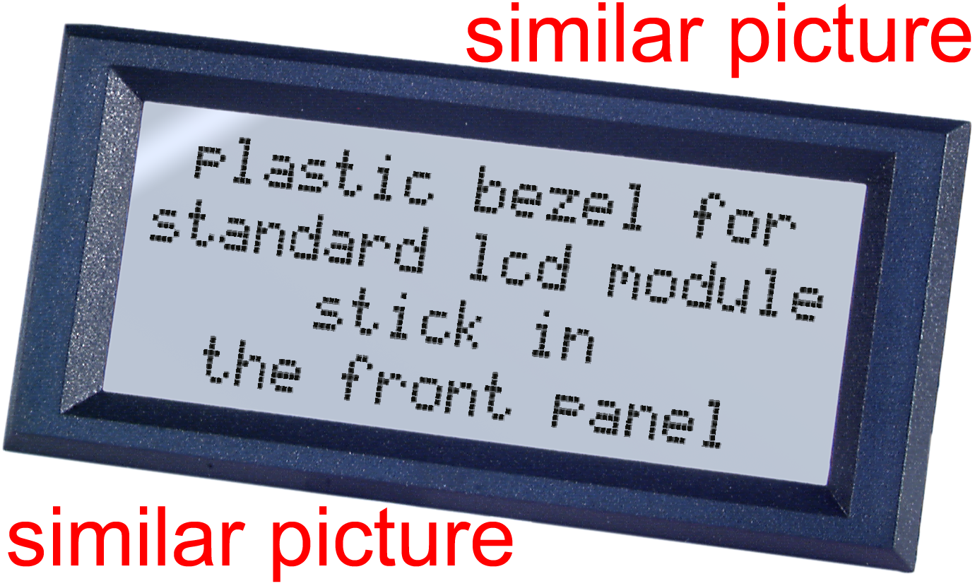 Bezel 58.0x32.5mm (128x64) Clear