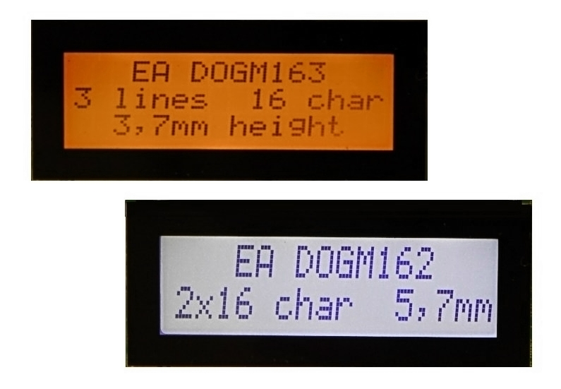 Bezel 51x15mm (1x8, 2x16, 3x16, 132x32) Antiglare MS BDOGMTXT