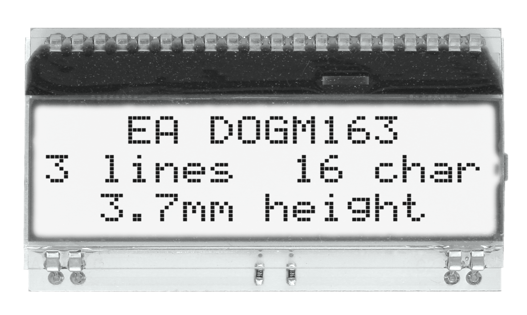 3x16 Character Display EA DOGM163W-A
