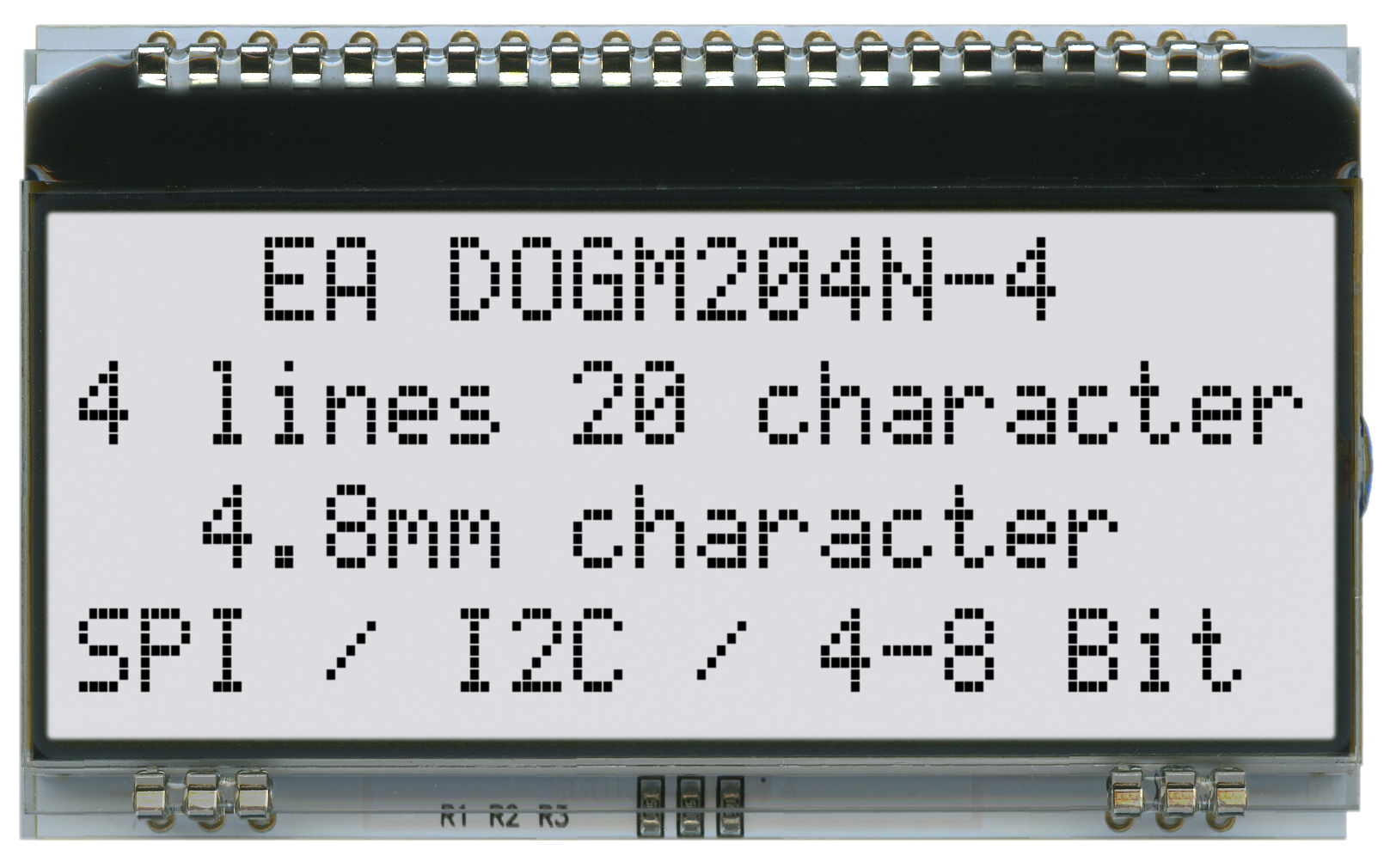 4x20 Character Display EA DOGM204N-A
