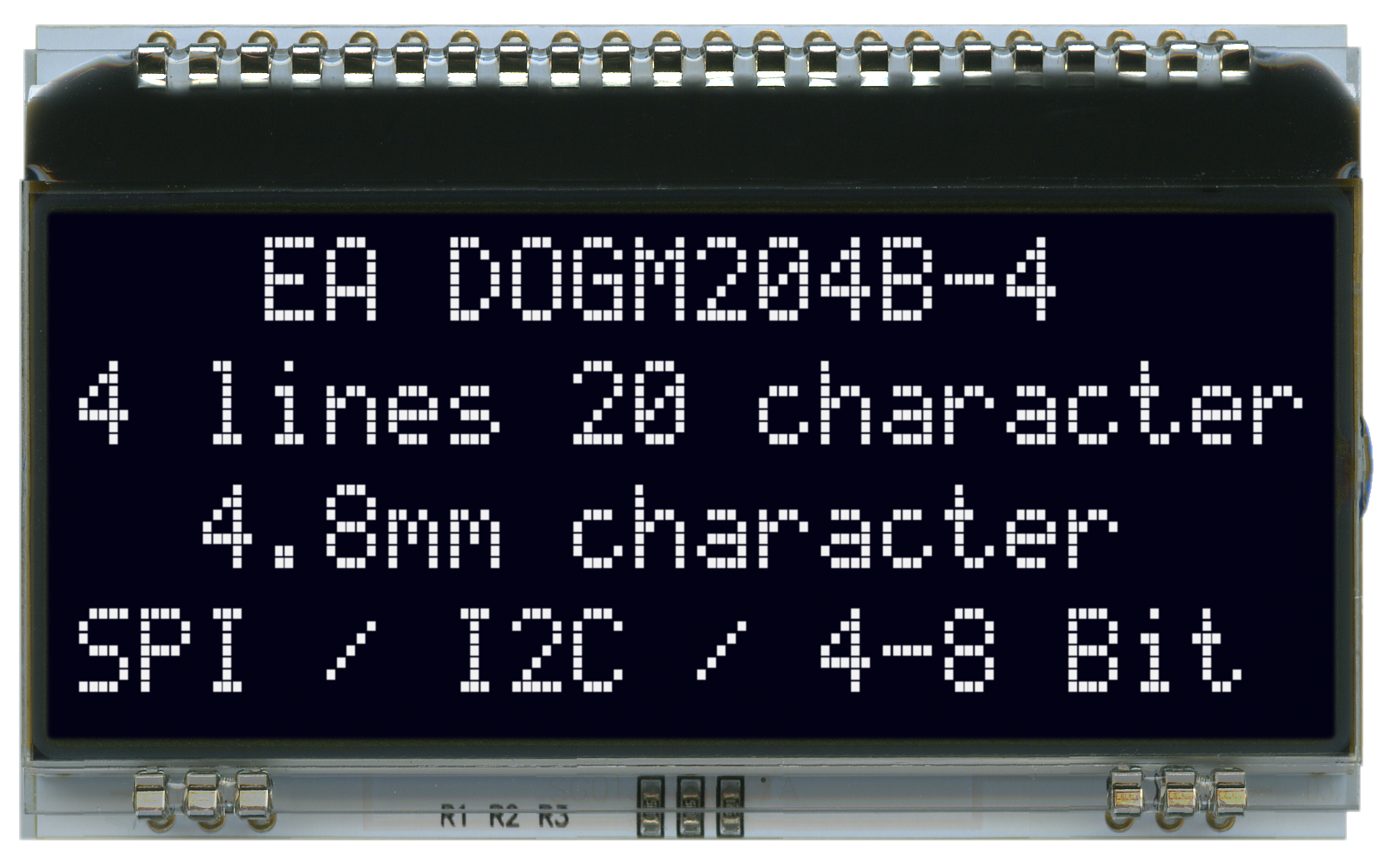 4x20 Character Display EA DOGM204S-A