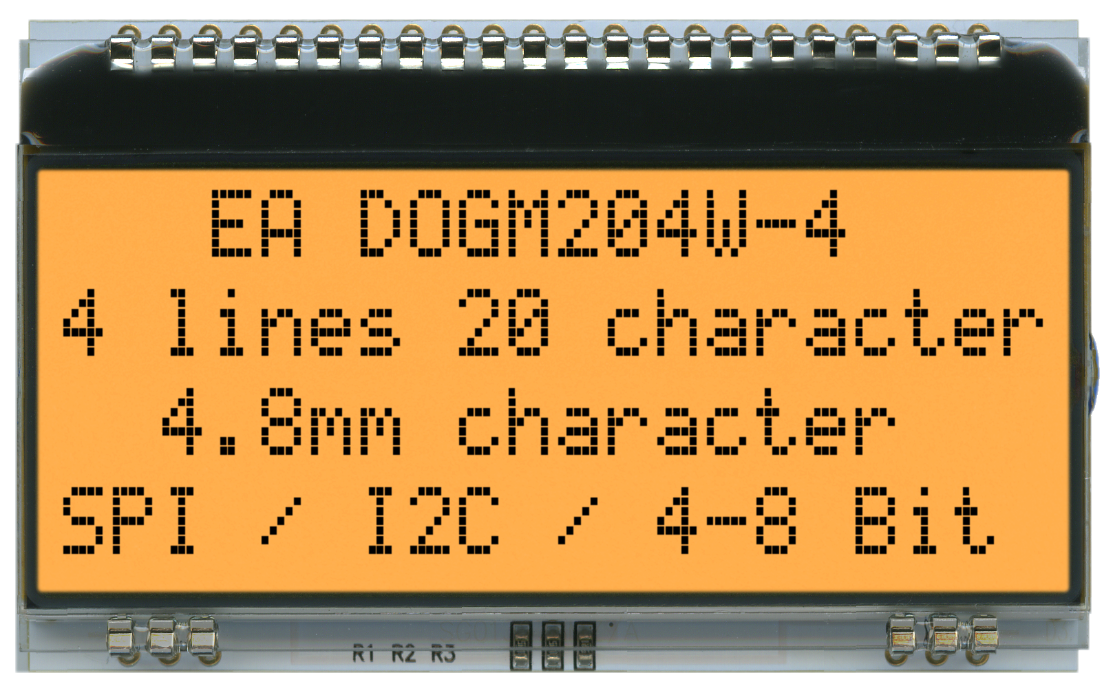 4x20 Character Display EA DOGM204W-A