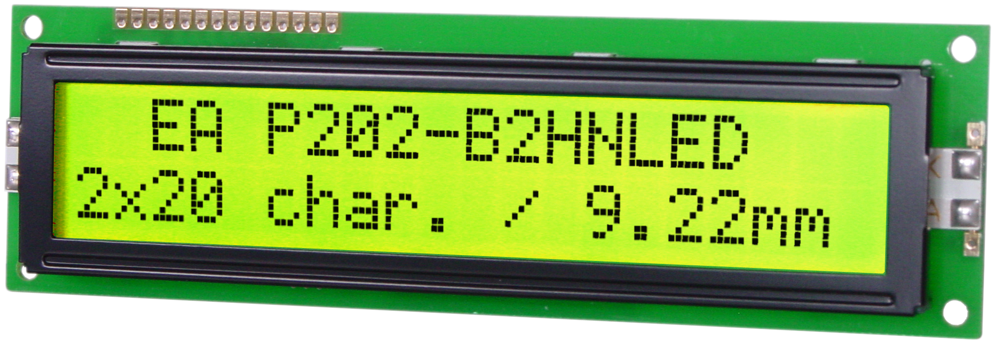 2x20 Character Display EA P202-B2HNLED