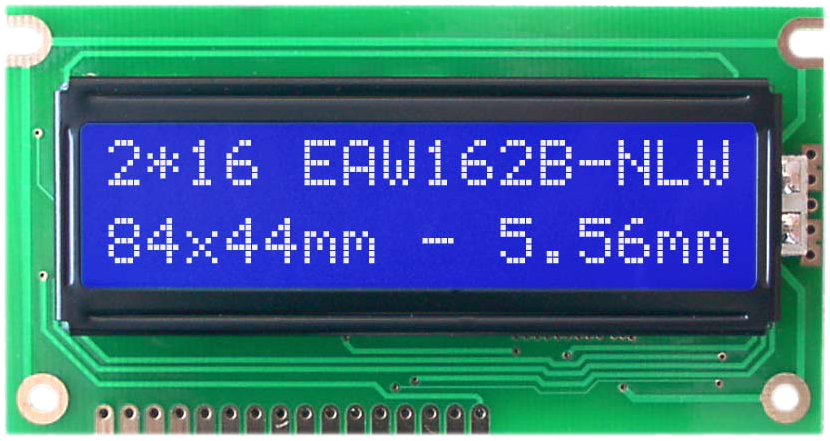 2x16 Character Display W162B-NLW