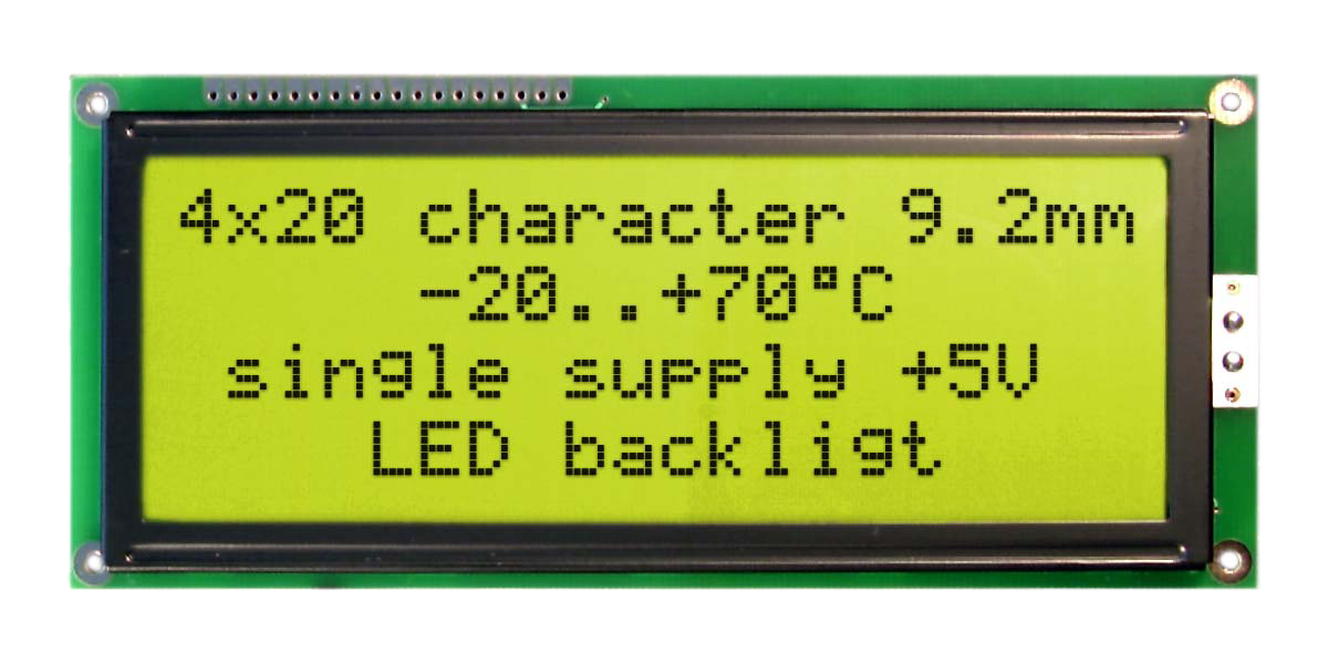 42x20 Character Display W204-BNLED