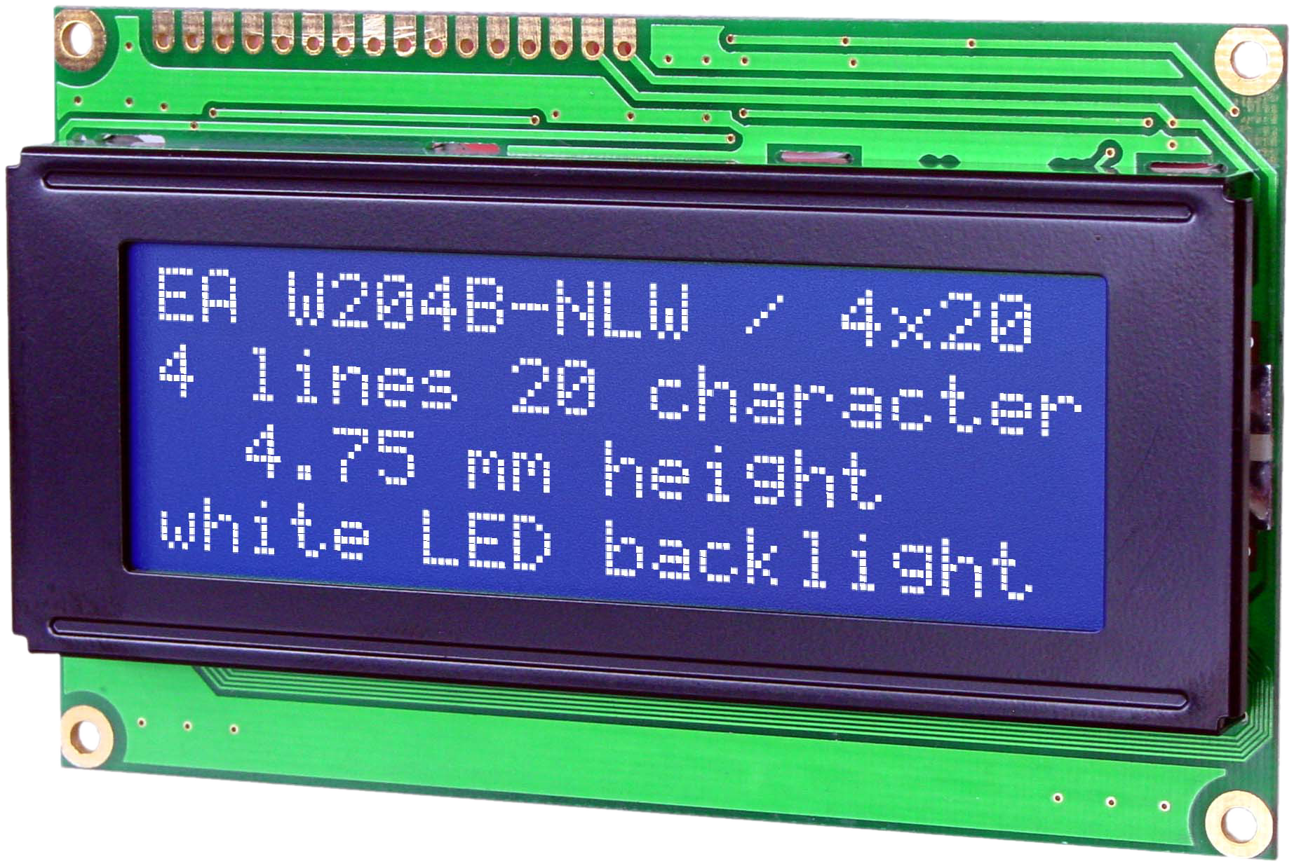 4x20 Character Display W204B-NLW