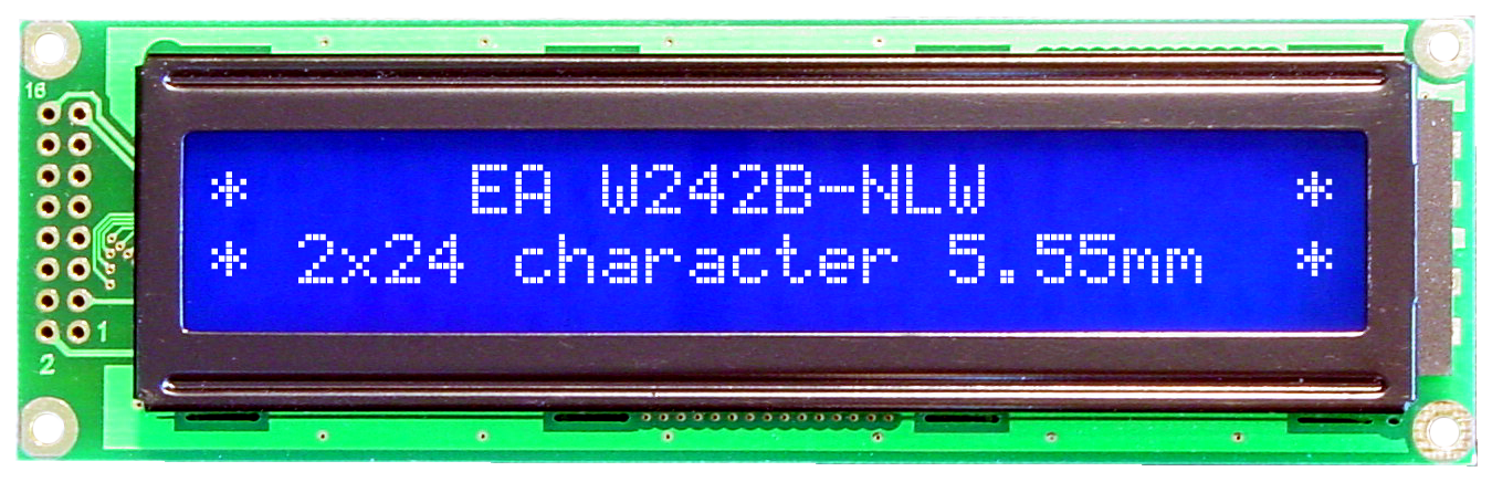 2x24 Character Display W242B-NLW