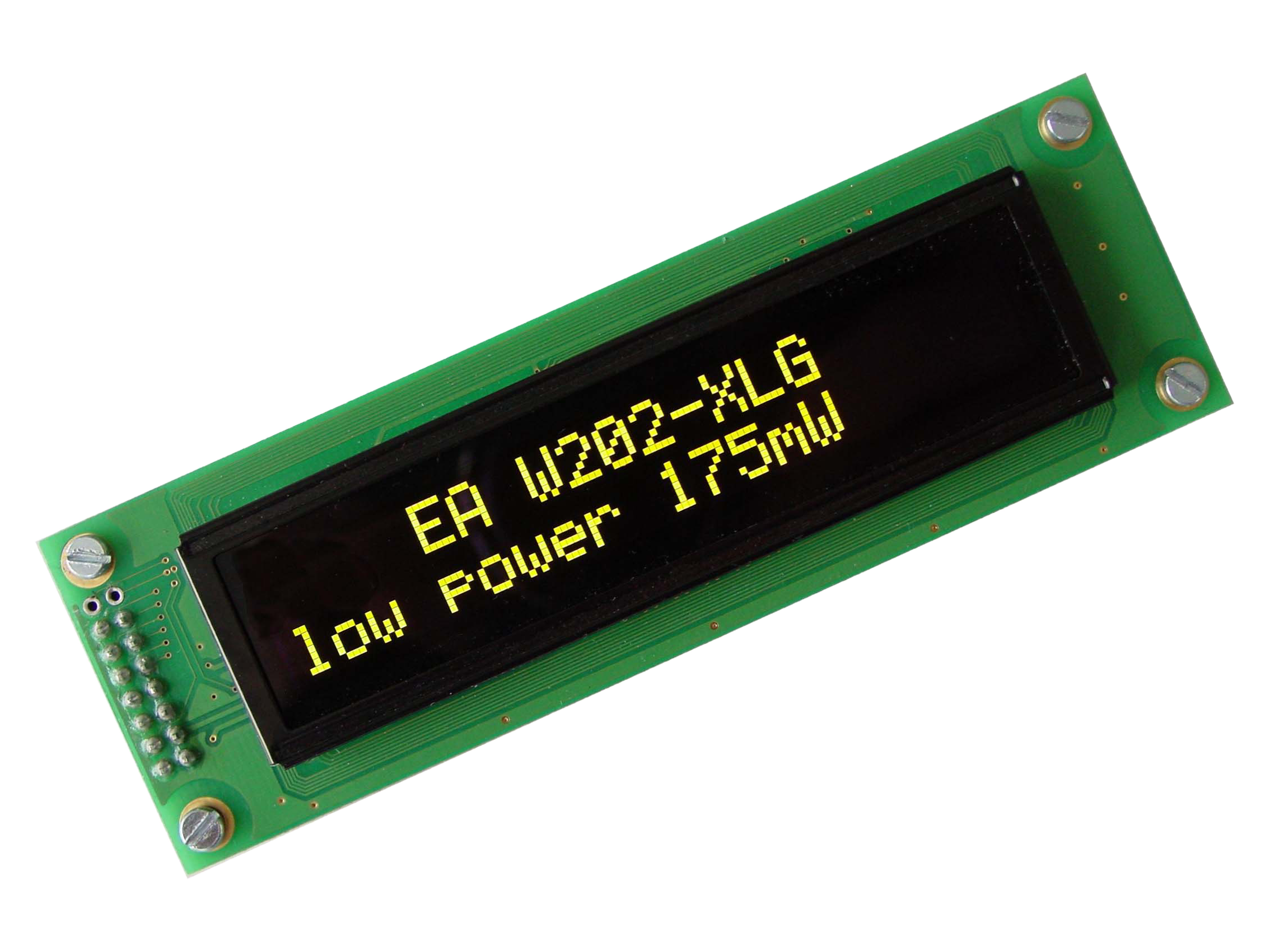 2x20 OLED Character Display with 4/8bit and SPI W202-XLG