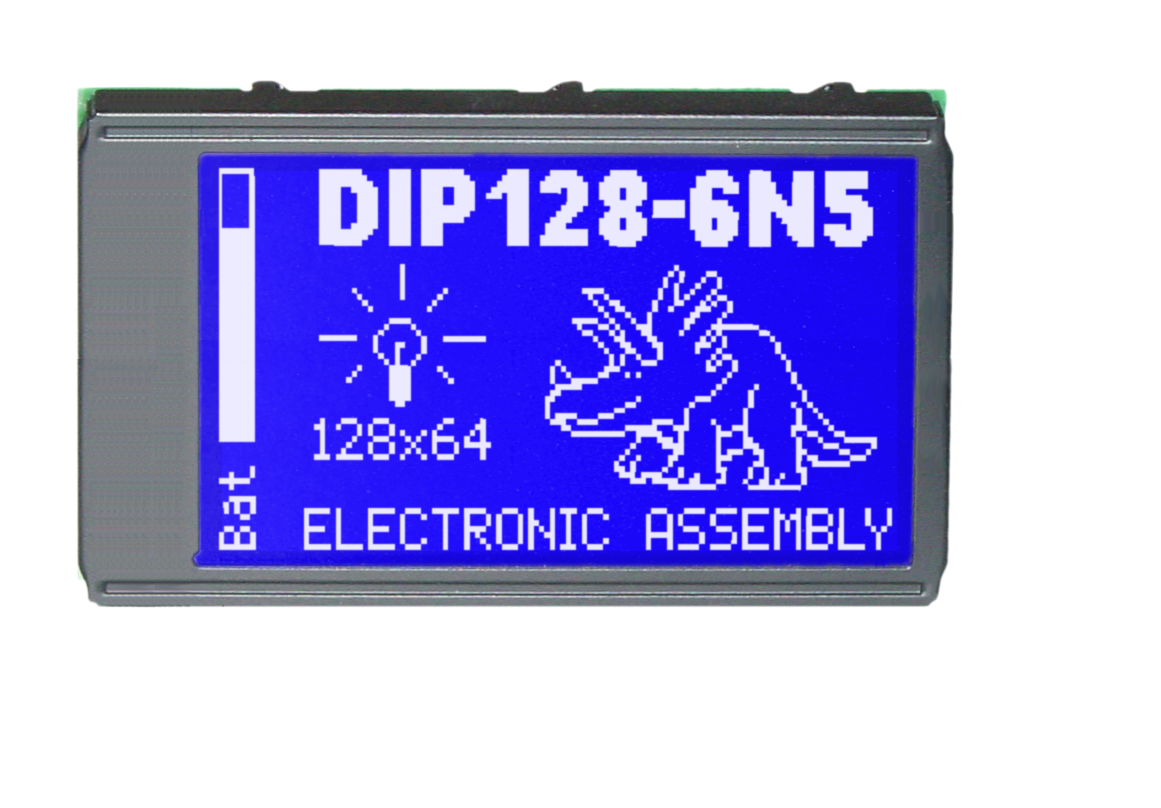 64x128 DIP Graphic Display EA DIP128-6N5LW