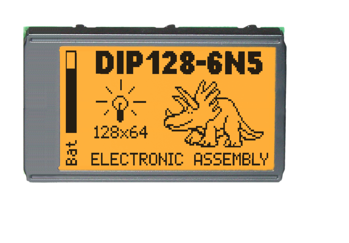 64x128 DIP Graphic Display EA DIP128J-6N5LA