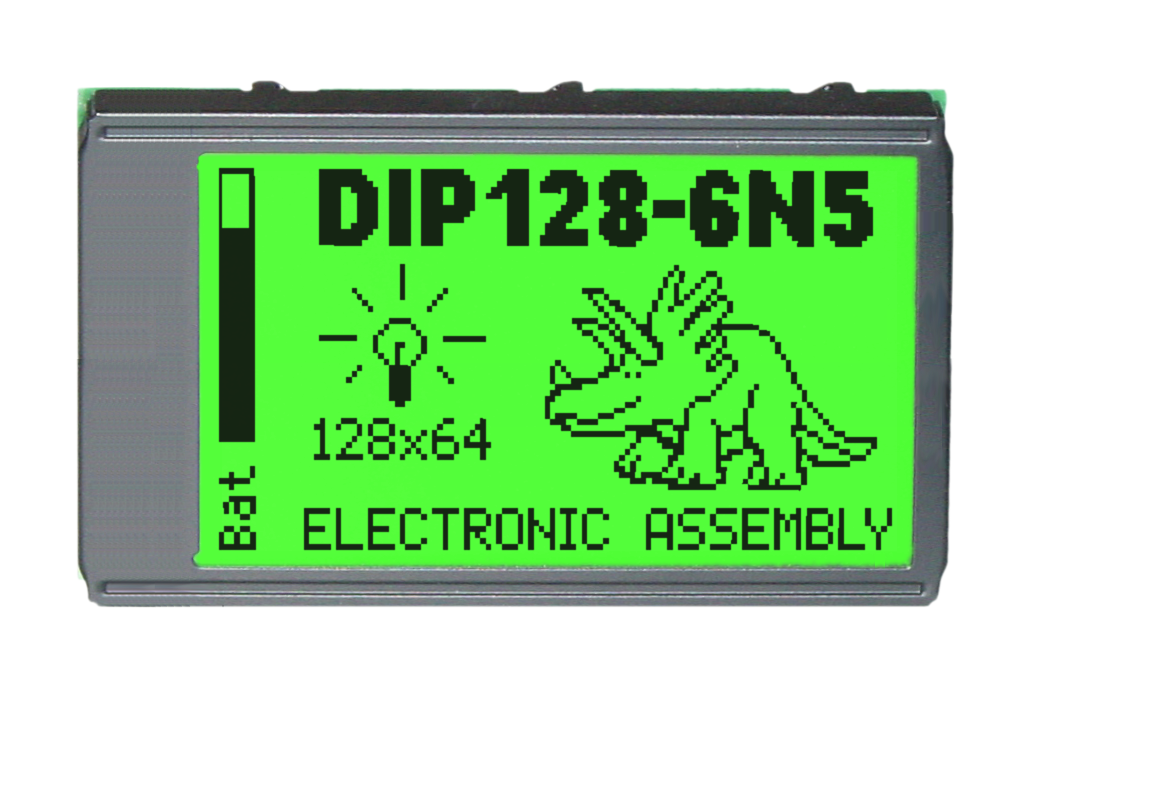64x128 DIP Graphic Display EA DIP128J-6N5LE