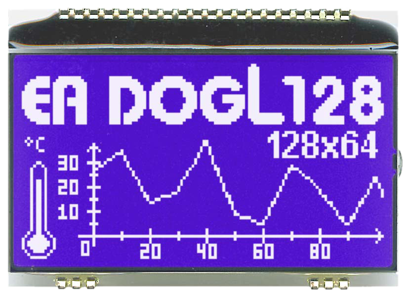 128x64 DOG Graphic Display EA DOGL128B-6