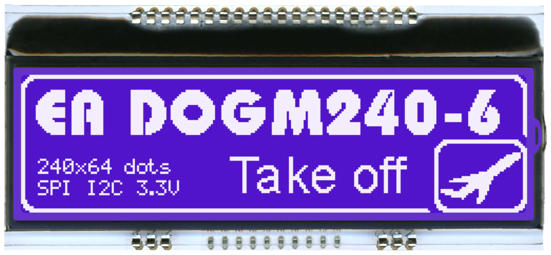 2402x64 DOG Graphic Display EA DOGM240B-6