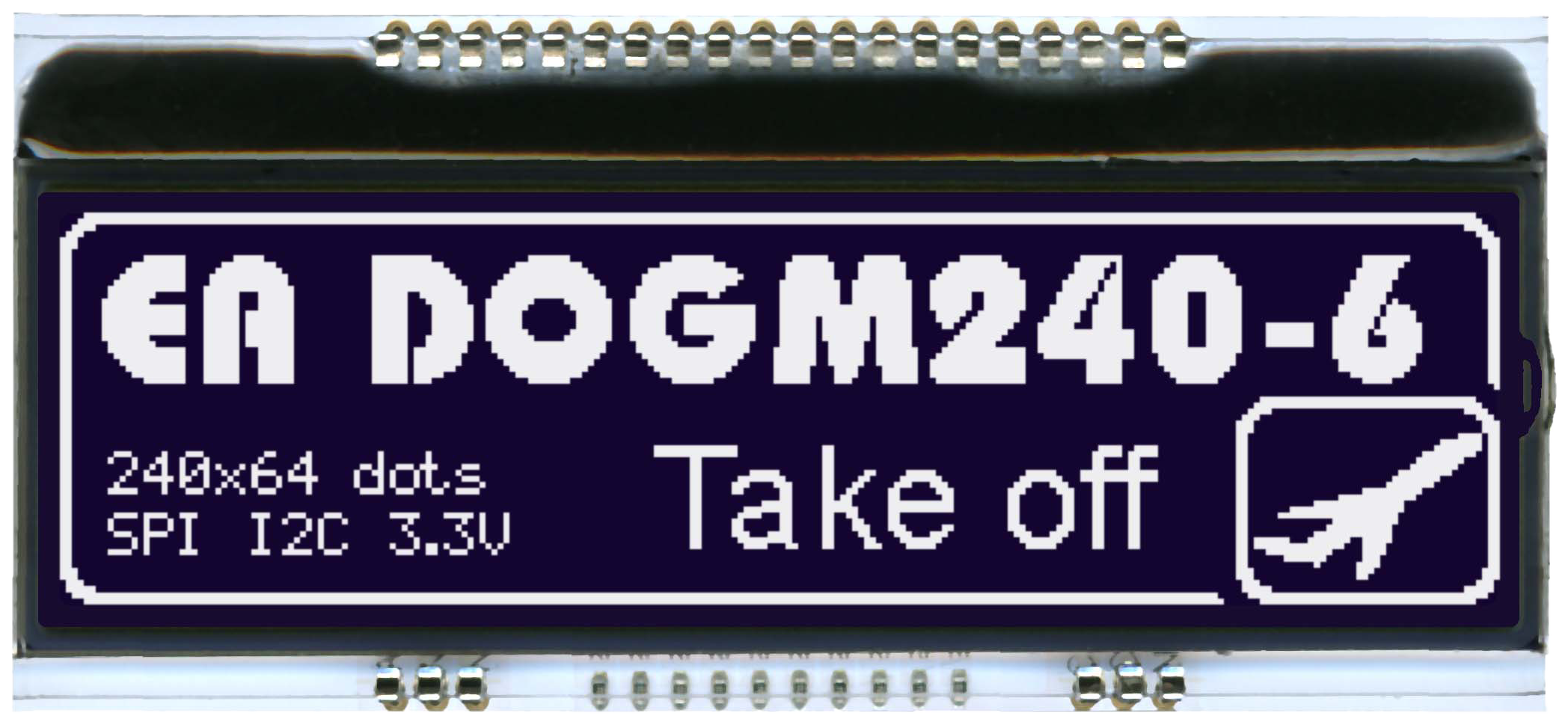 2402x64 DOG Graphic Display EA DOGM240S-6