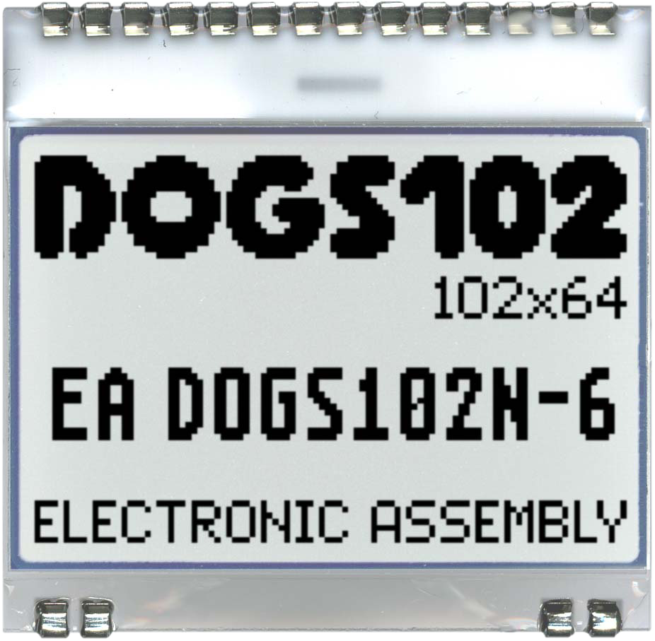102x64 DOG Graphic Display EA DOGS102N-6