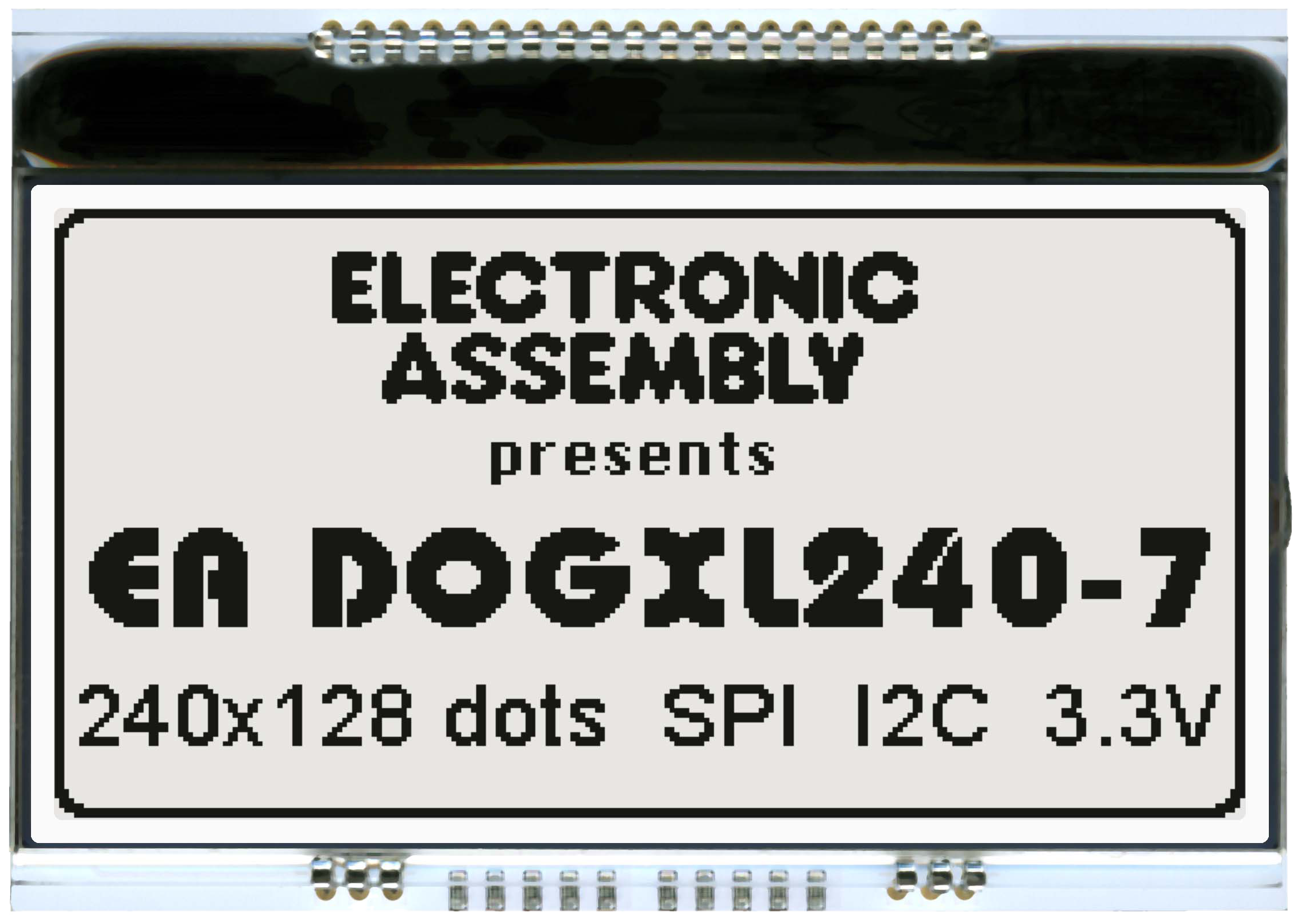 240x128 DOG Graphic Display EA DOGXL240W-7