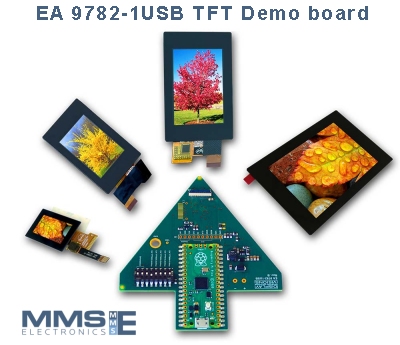 EA 9782-1USB Evaluation board for IPS Graphic displays
