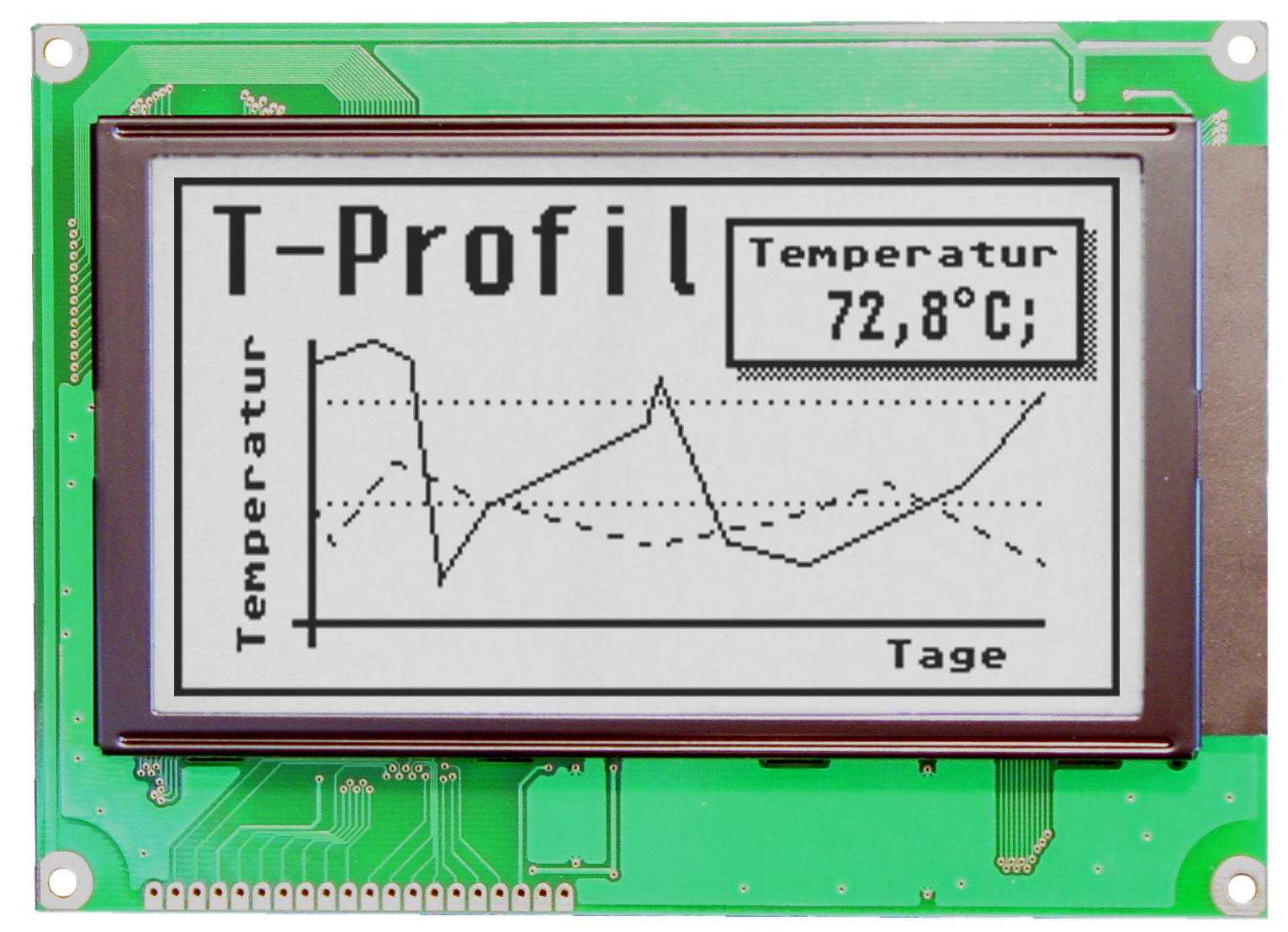 240x128 Graphic Display White EA W240W-7KHLW