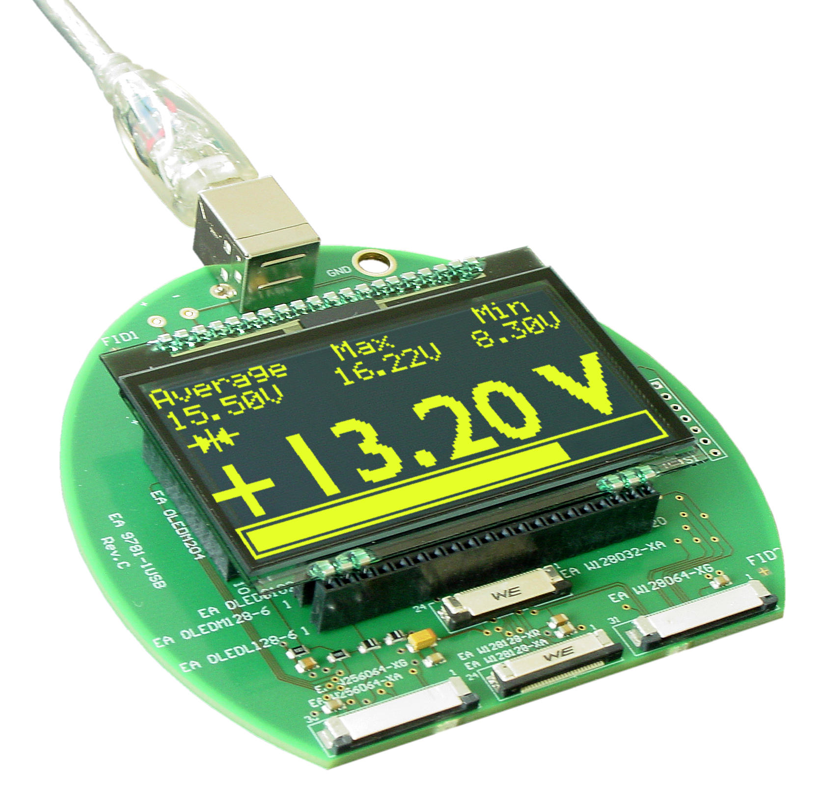 EA 9781-2USB Demo & test board for the EA OLED displays