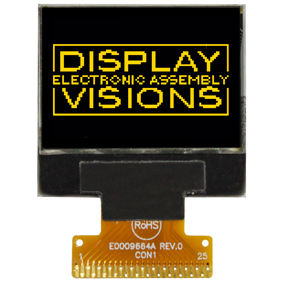 EA W096064-XALG 96x64 mini OLED 0.9" Graphic Display with I2C, SPI